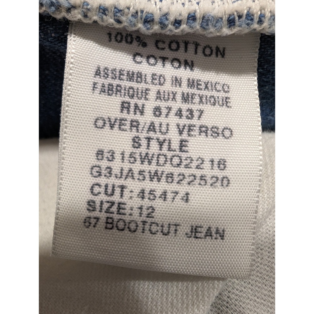 VINTAGE Polo Jeans Co Ralph Lauren 67 Bootcut Jeans Womens 12 Utility Clasp Y2K - Picture 12 of 16